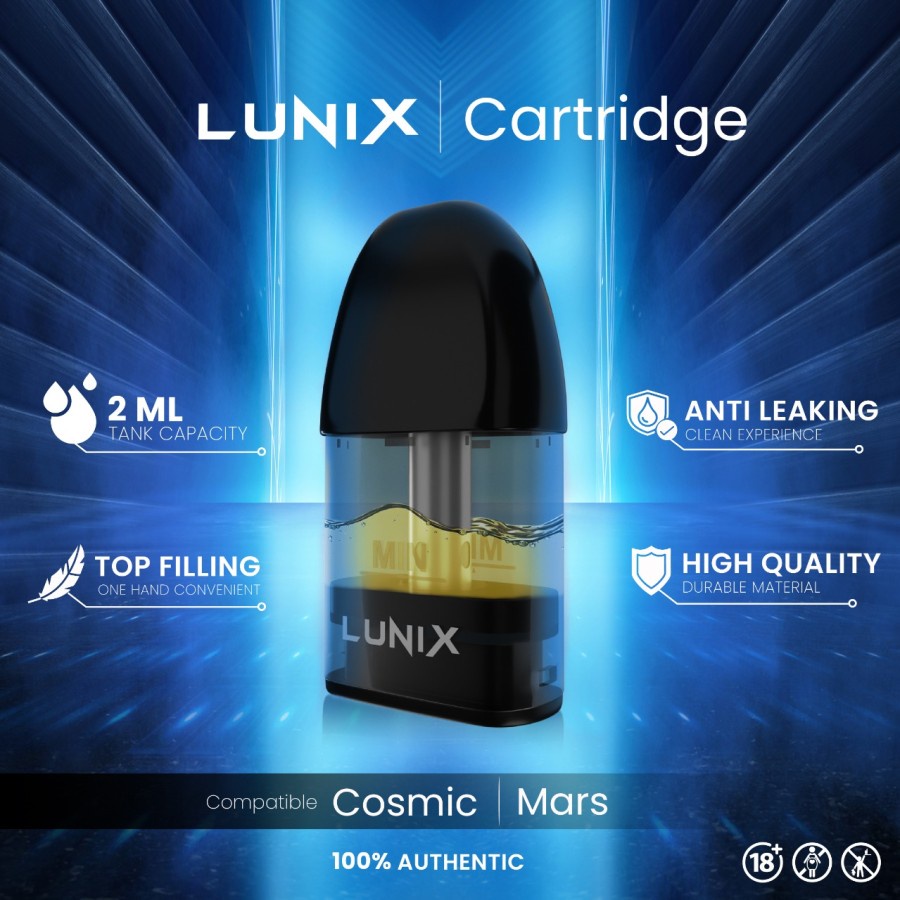 Cartridge Lunix Mars Cosmic Pod Authentic Catridge ak2