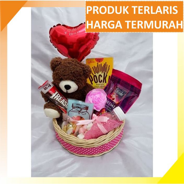

PAKET COKLAT VALENTINE CADBURY MARSHMALLOW BUNGA MAWAR KERANJANG MS748