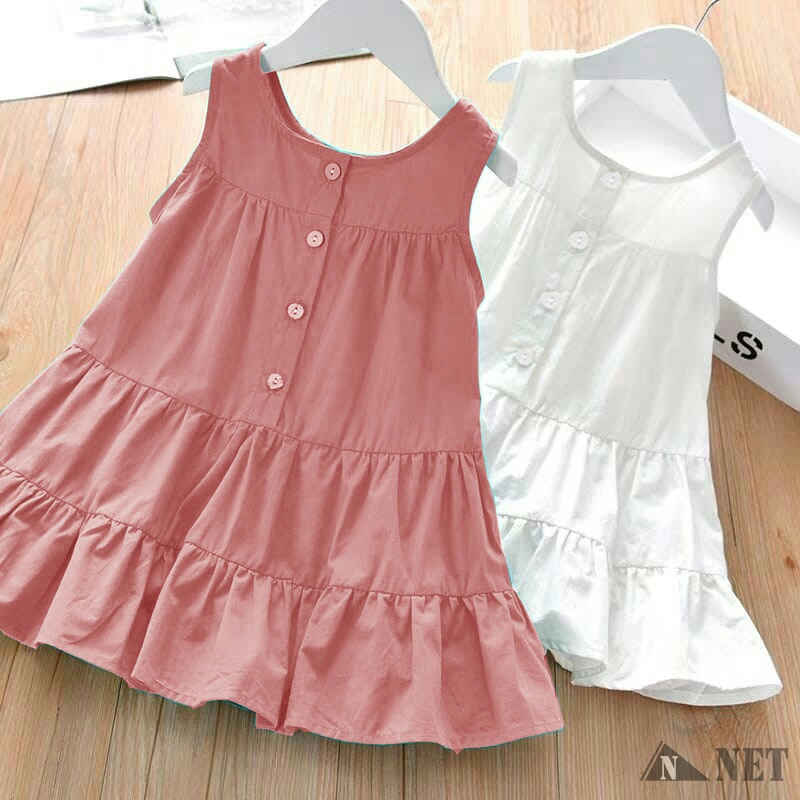 Baju Dress anna Pakaian Anak perempuan Usia 4-6 Tahun MS