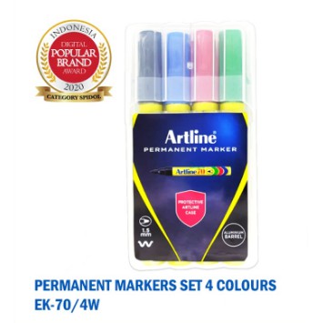 

ARTLINE Spidol Permanent Marker Set 4 Colours EK-70/4W