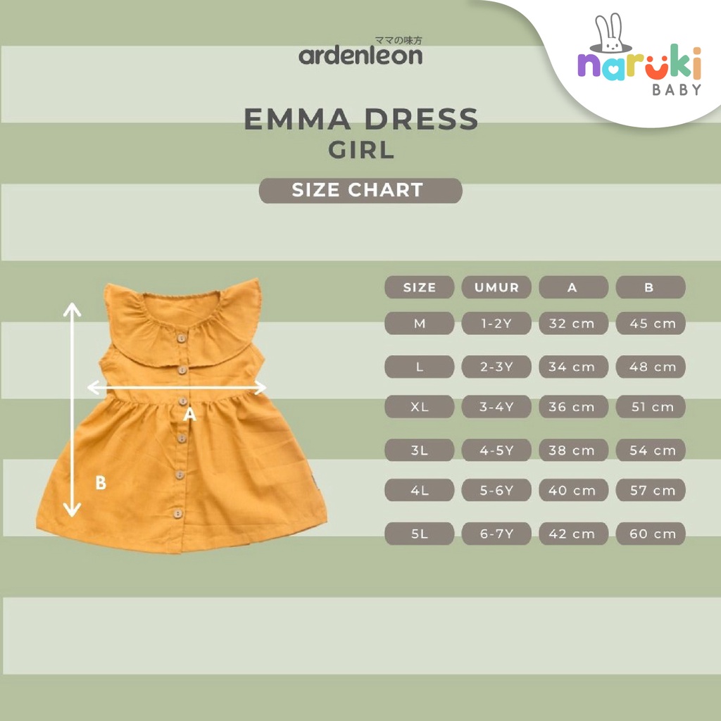 Ardenleon Emma Dress Girl Arden Leon Gaun Anak Perempuan