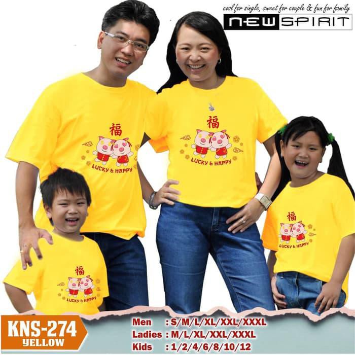 Sangat Laris Kaos Imlek/Baju Imlek/Couple Imlek/ New Spirit Imlek Kaos Baby Anak
