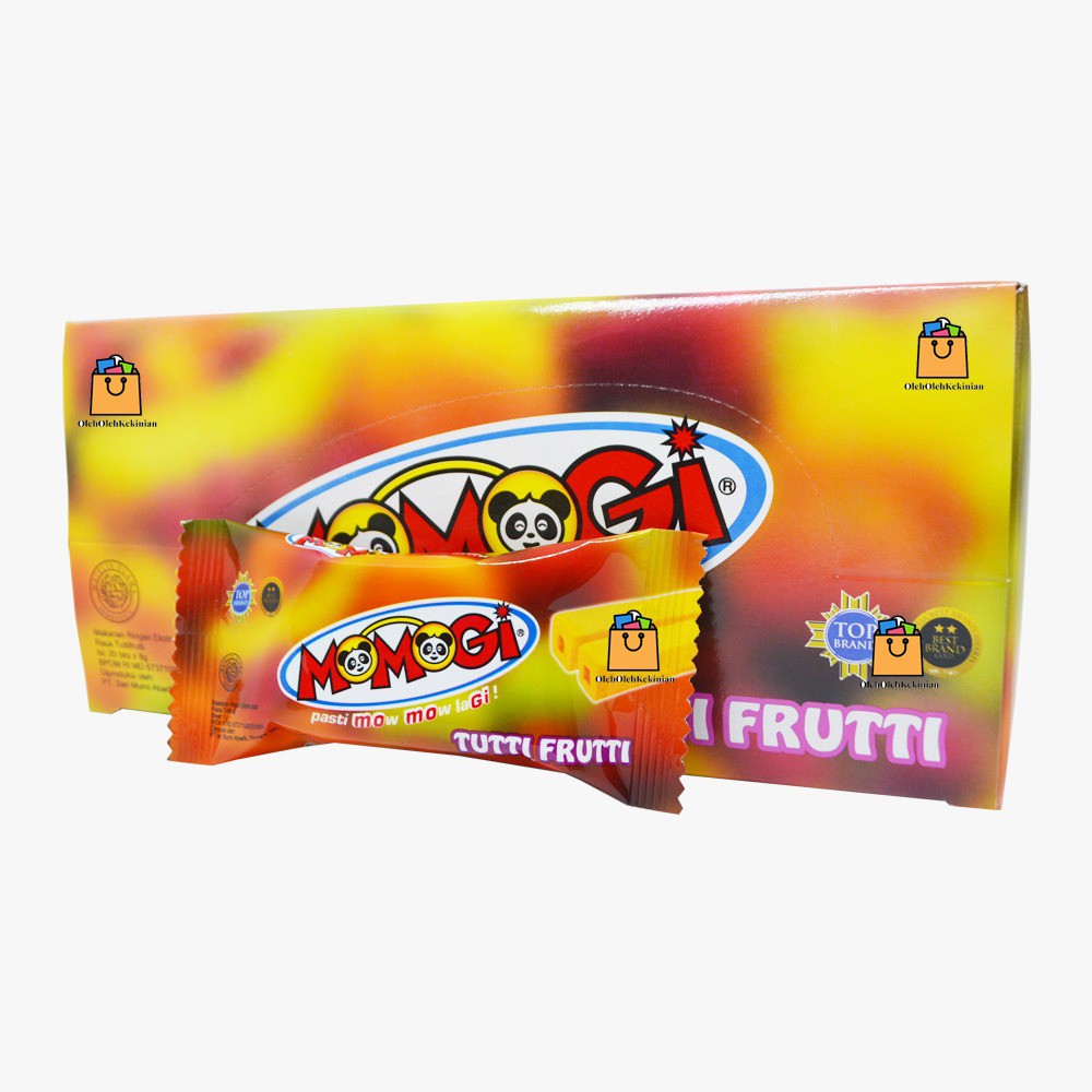 

Momogi Tutti Frutti Makanan Ringan Ekstrudat Rasa Tutti Frutti Nikmat - 20pcs x 8gr