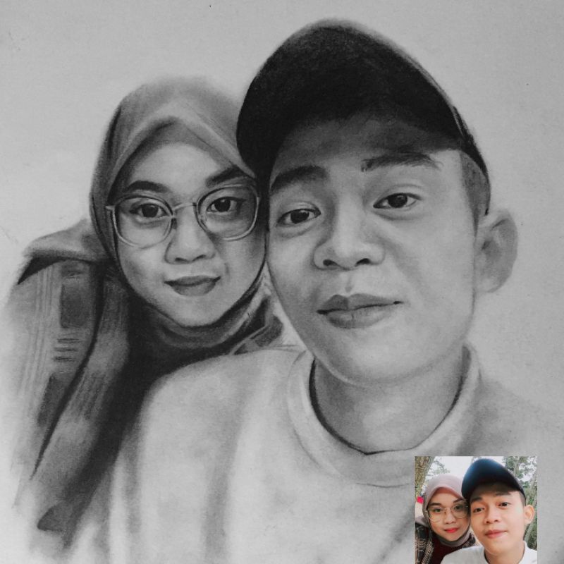 Jual Lukisan Wajah / Sketsa Wajah / Hiasan Dinding 10r | Shopee Indonesia