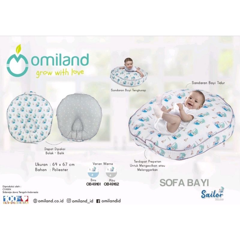 Harga 2 kg] Omiland Sofa Bayi Multifungsi (TIDAK ada gasper ) Motif
Sailor Series - OB49161-2
