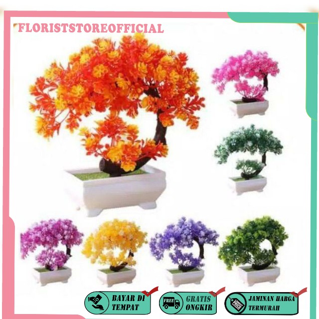 COD BUNGA BONSAI  BUNGA PLASTIK BUNGA ARTIFISIAL BUNGA PAJANGAN IMITASI TANAMAN  HIAS PLASTIK BP8804