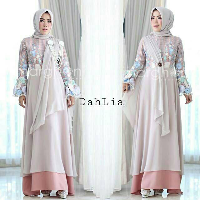 Gamis pesta Dahlia by Marghon