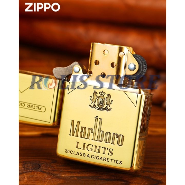 COD- Korek Zippo Gold Ice Grafir Full Body Side MB Lighter High Premium Quality Made In Usa &quot;Limited Edition&quot; - Free Box