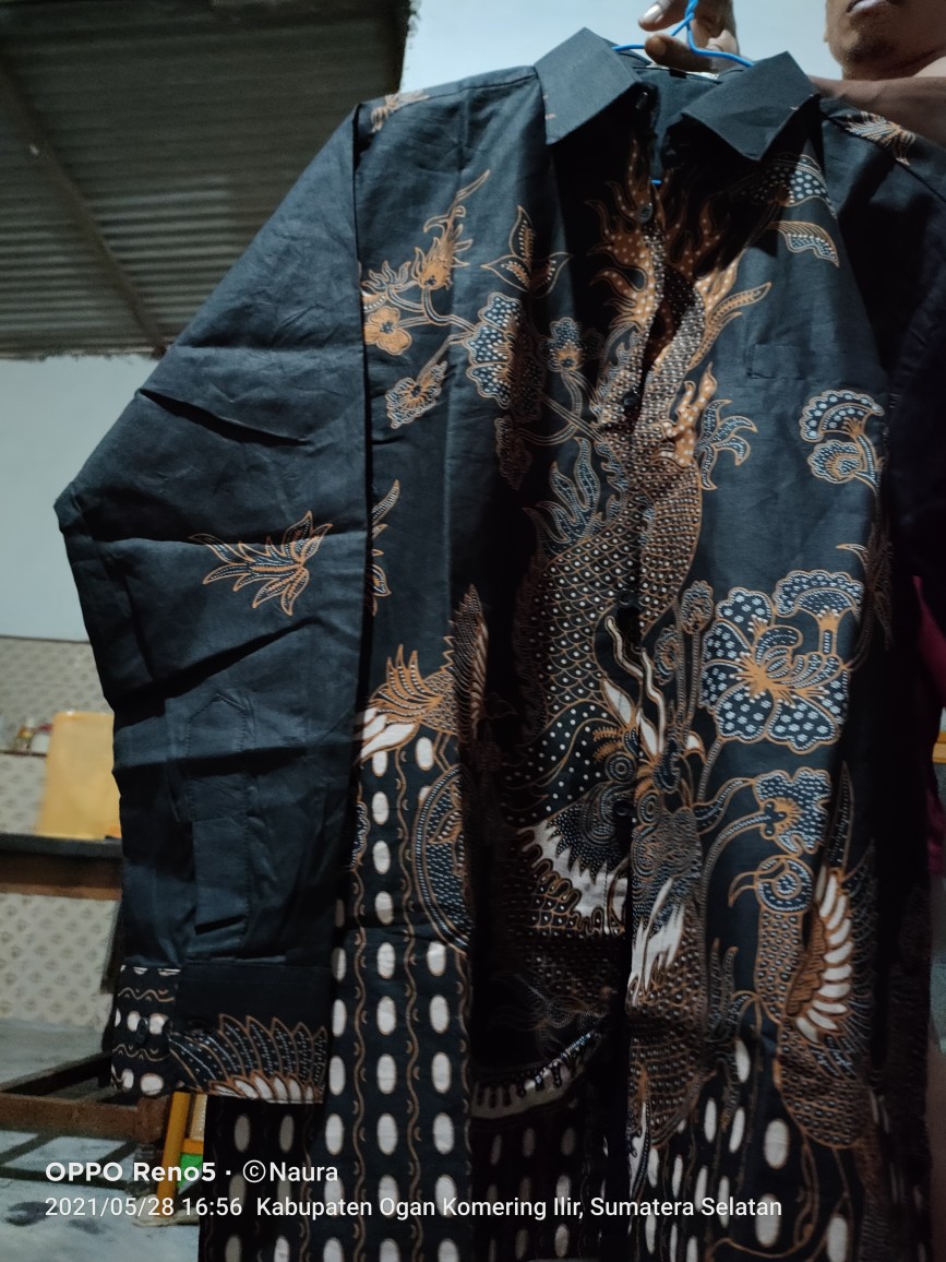 Naga Sosro Kemeja Batik Pria Katun Sragenan Full Furing