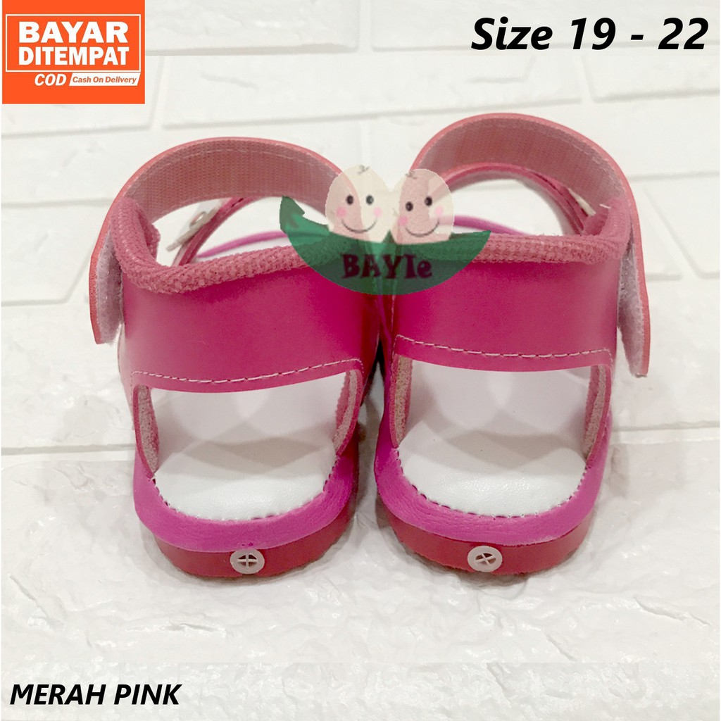 BAYIe - Sepatu Anak Bayi/Balita Perempuan Motif 2 BUNGA C35 CHEDI usia 1 - 3 tahun