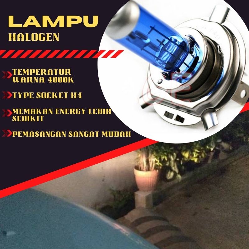 Jual Lampu Depan Mobil Baru Bohlam Halogen Lampu Kabut Super Terang