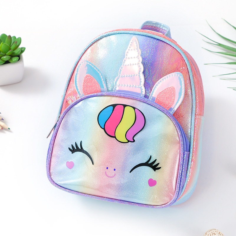 Tas Ransel Unicorn gradasi  shiny TU071 backpack anak perempuan sd paud tas punggung