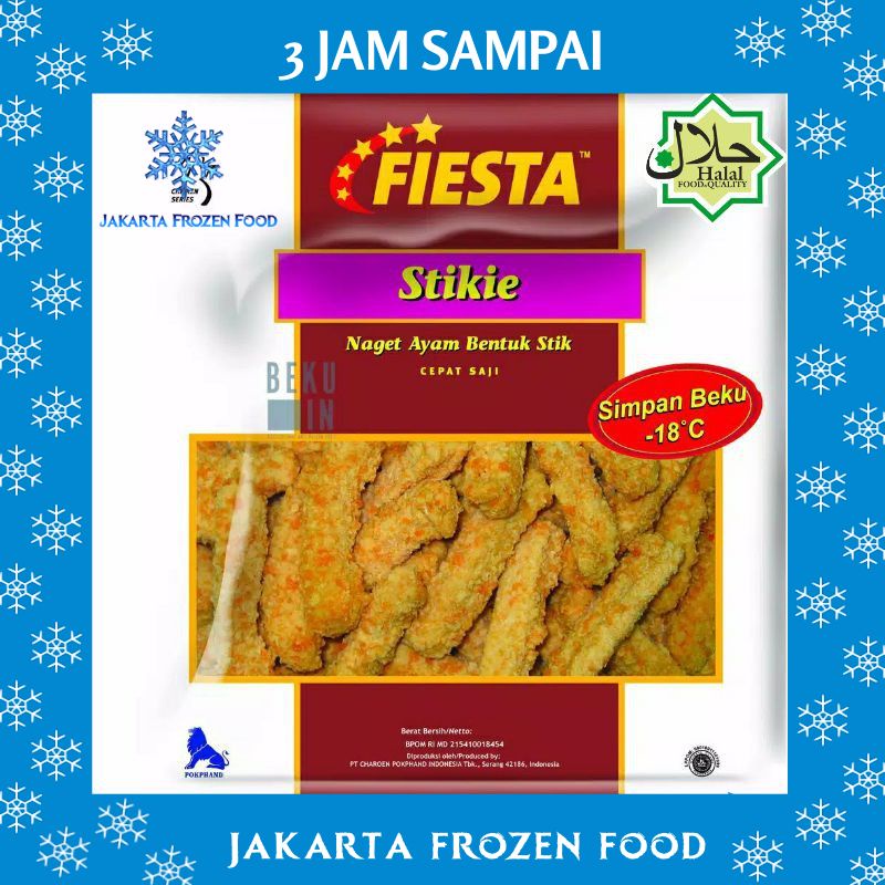 

Nugget Ayam Stik FIESTA Stikie 250gr Makanan Naget Halal Enak Murah