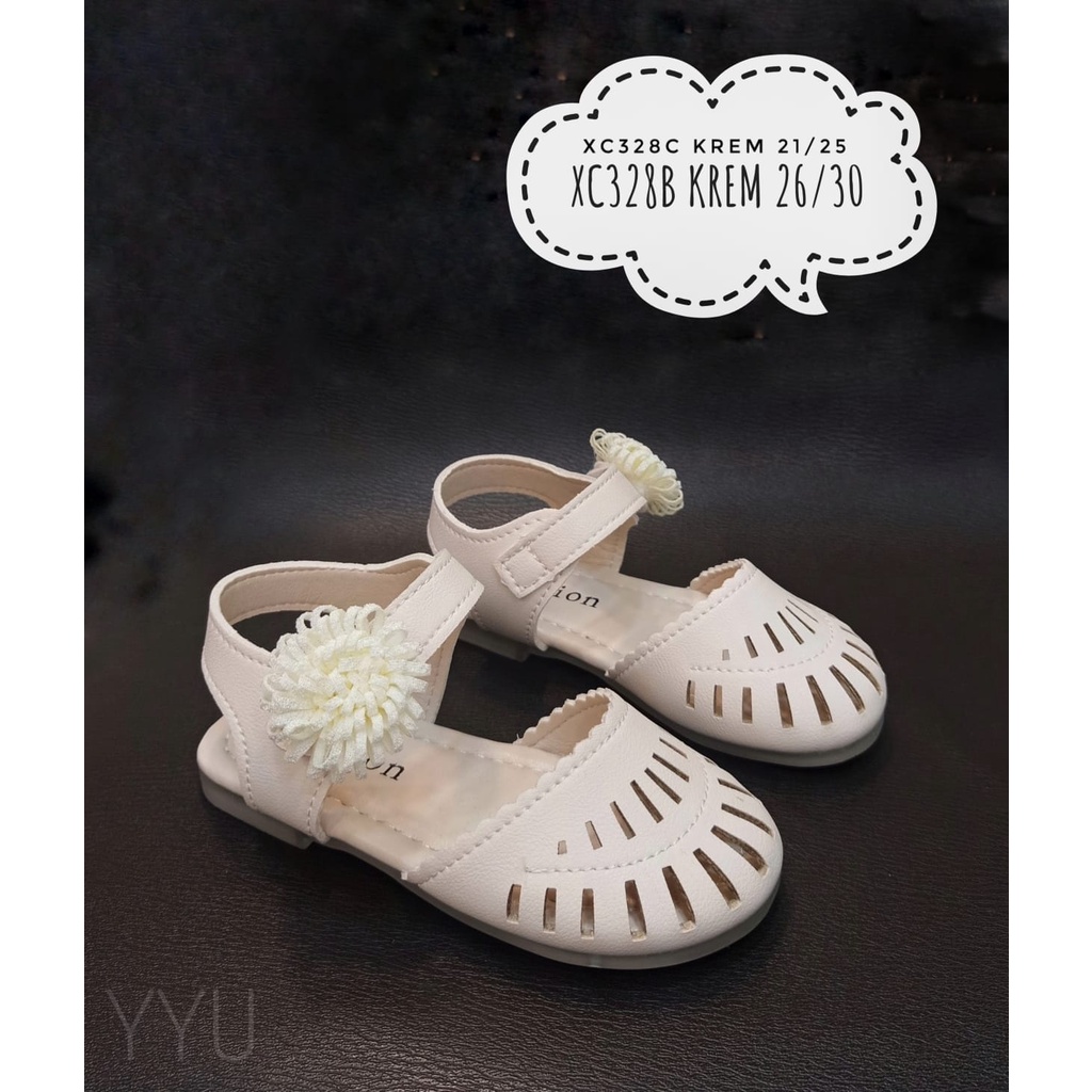 7.7   TERMURAH SEPATU SANDAL ANAK PEREMPUAN MODEL BUNGA #Shopeehaul