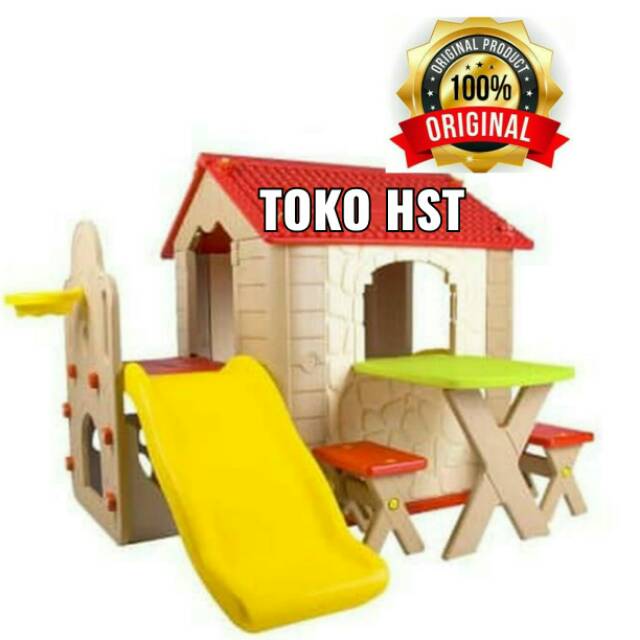 Mainan Anak Playground Rumah Rumahan Mainan Outdoor Indoor Playgrup TK Perosotan Anak Murah