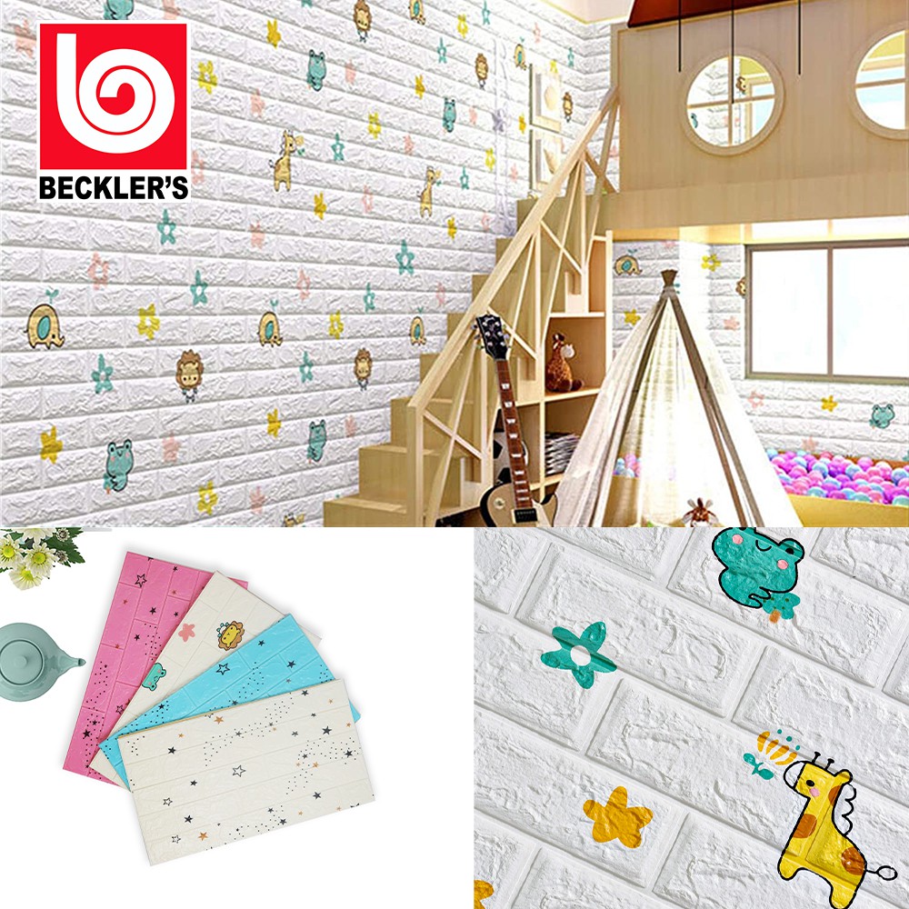 CUCI GUDANG!! Wallpaper Dinding 3D Bata Tebal 6mm Brick Foam Bata DIY 70X77CM