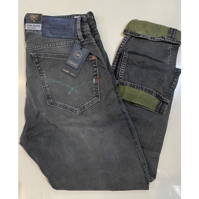 celana oxygen terbaru bahan jeans strech model slimfit original new produk 449,900