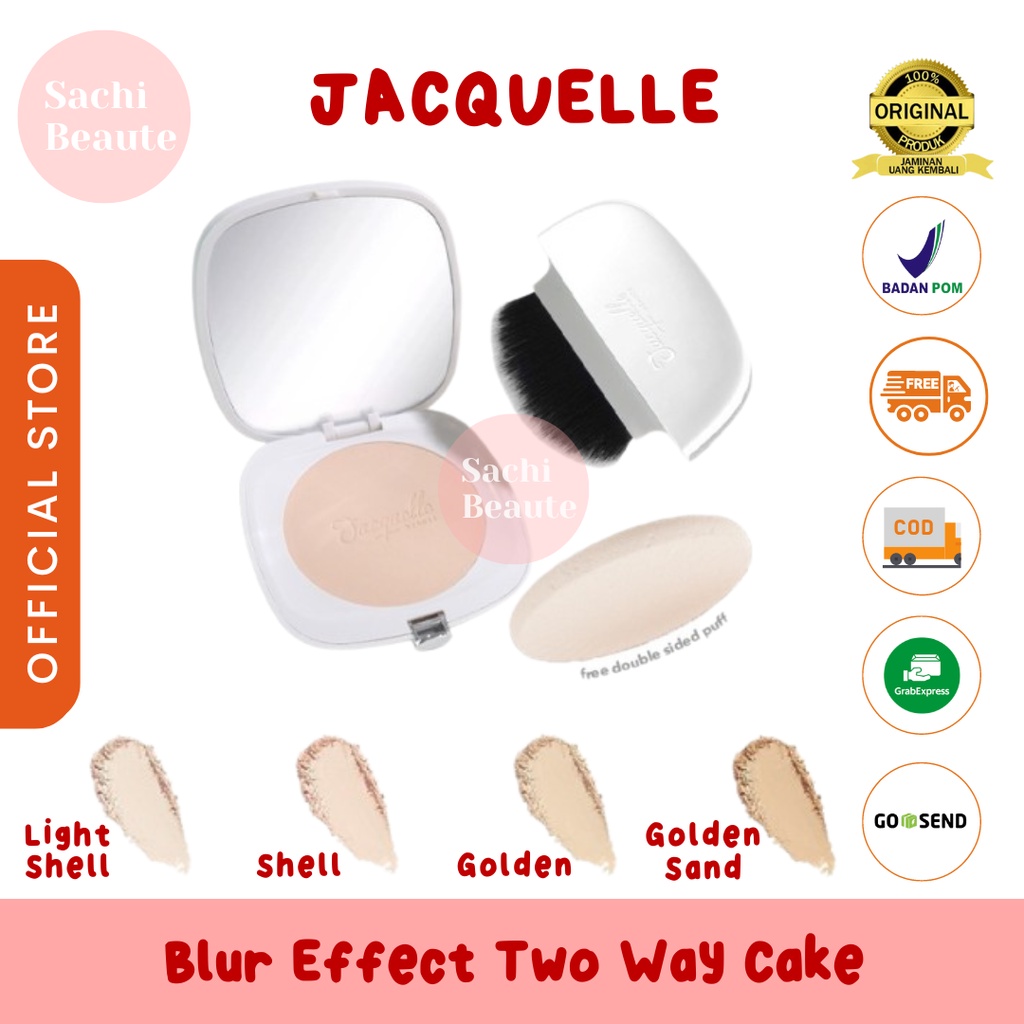 Jacquelle Blur Effect Two Way Cake (TWC) with Skincare Benefit Jacquele Jac quelle quele