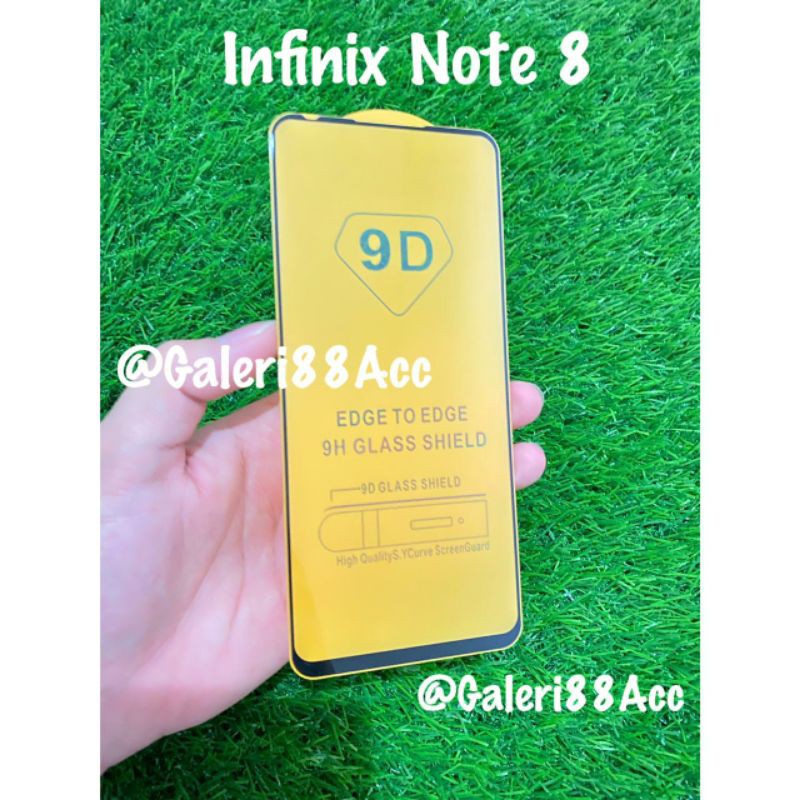 Infinix Note 8 Full Cover Tempered glass Anti gores kaca