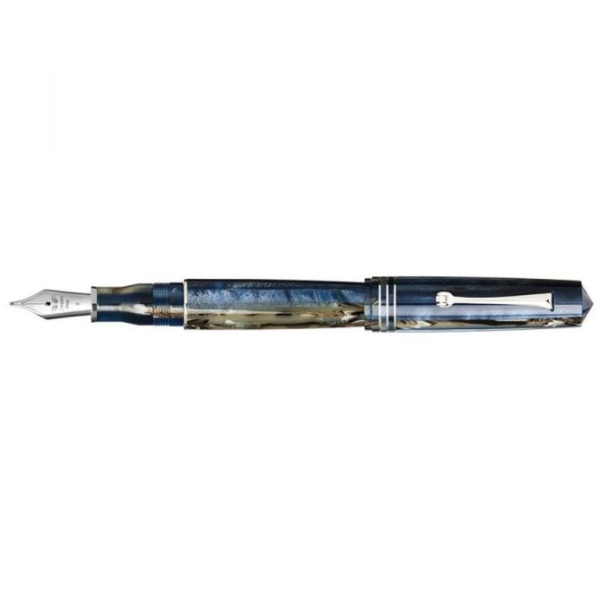 

LEONARDO OFFICINA ITALIANA Momento Zero Grande Fountain Pen - Hawaii Dark, 14K Fine