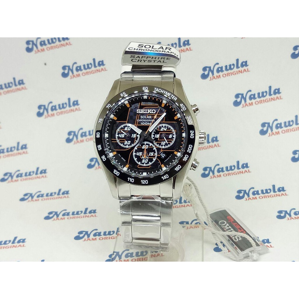 Seiko Solar SSC067P1 Chronograph Sapphire - Jam Tangan Pria SSC067