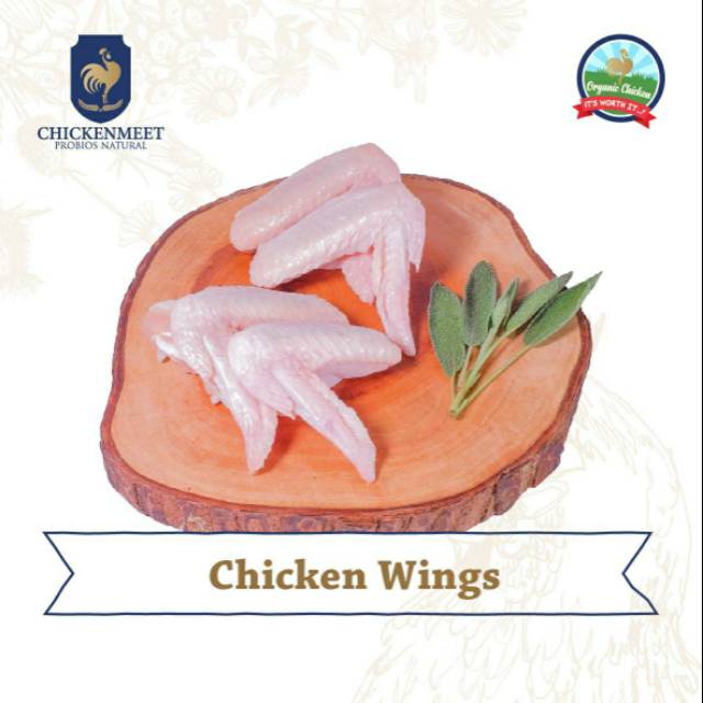 

Organic Chicken Wings / Daging Sayap Ayam Organik - 500 gram