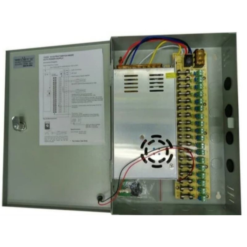 PSU 30 A BOX PANEL / 30A 18CH UNTUK CCTV