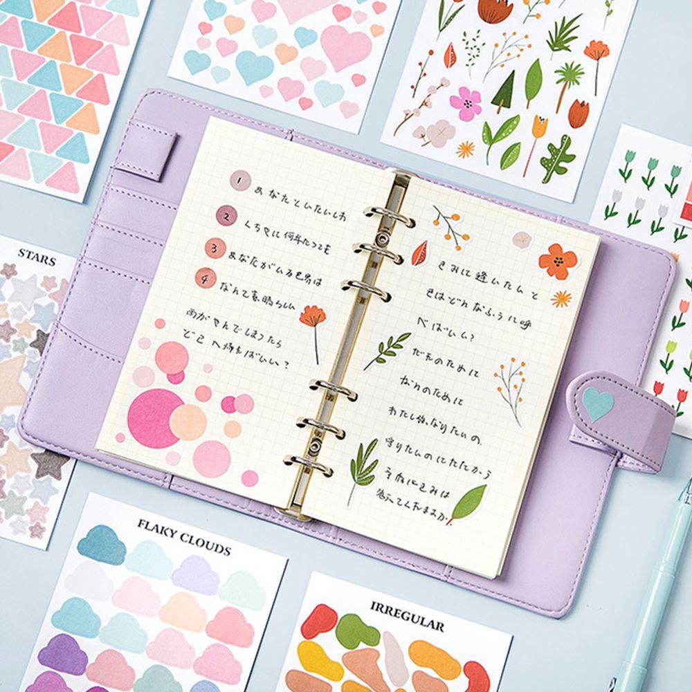 Lanfy Stiker DIY Gambar Tanaman Model Korea Untuk Diary / Scrapbook