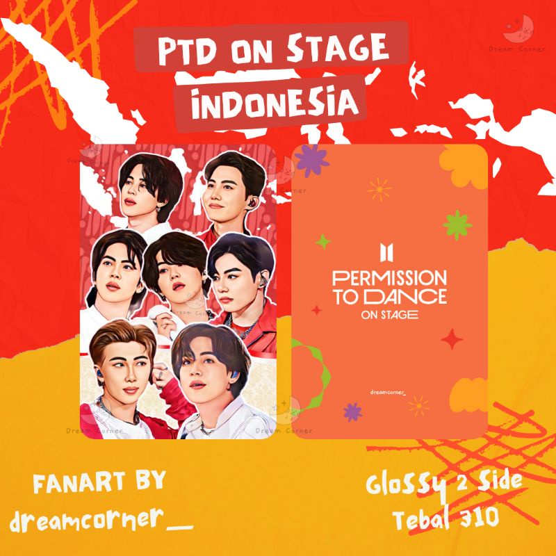 BTS PTD ON STAGE - IND Photocard | Fanart Cartoon