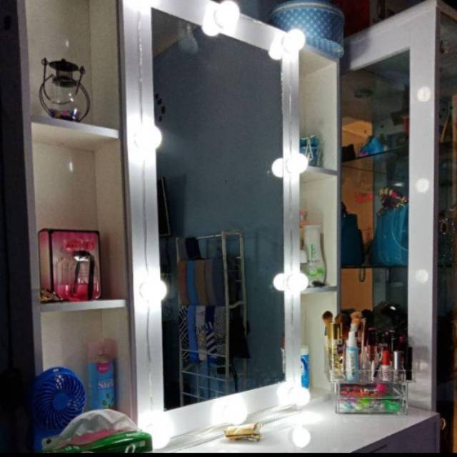 Vanity Mirror Lights 3 Warna 3 Color 10 Pcs Led Bulbs Ready Stock Bandung Lampu Tempel Cermin Shopee Indonesia