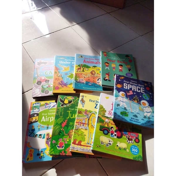 

BUKU EDUKASI ANAK STICKER USBORNE IMPORT ORIGINAL!!