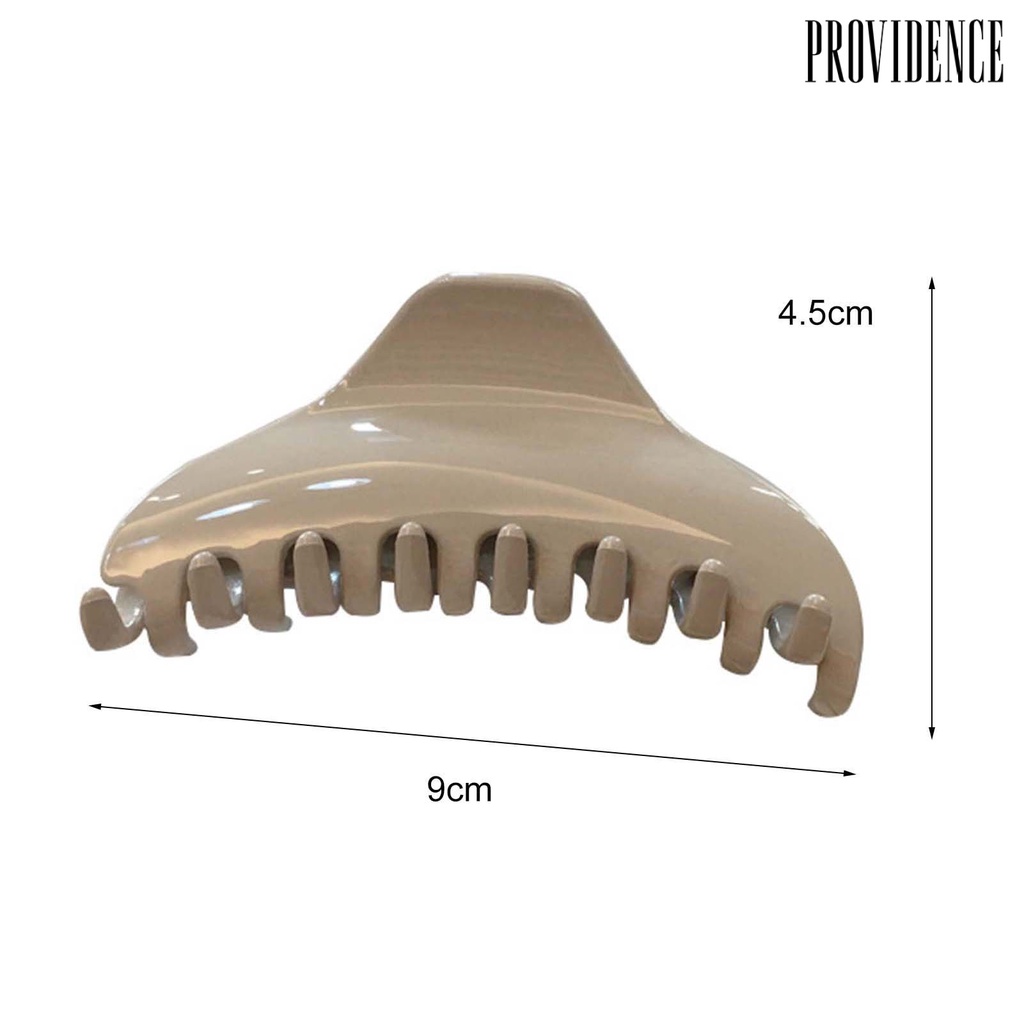 Providence Solid Color Elastic Hair Claw PC Transparent Non-Slip Big Hair Clip Hair Styling Accessories