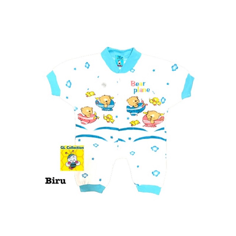 Jumper Pendek Bayi Newborn 0- 3 Bulan 100% Katun SNI [Ecer]