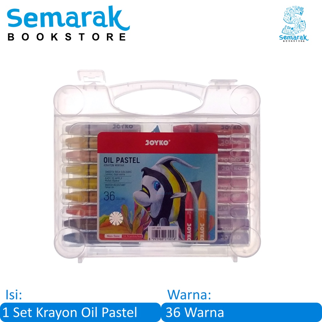 

Joyko Oil Pastel Krayon Tanpa Racun [36 Warna]