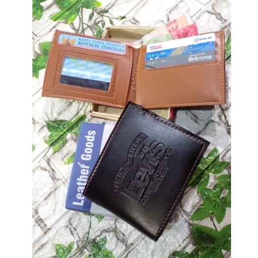 Dompet Pria Murah Bahan pu Leather Goods Paling Laris Free Box