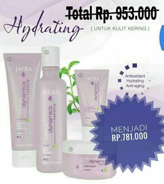 Set perawatan khusus kulit berminyak/kering/sensitif/normal