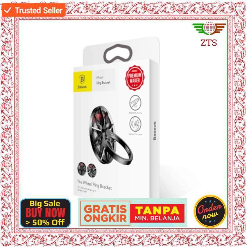 [PO 3-10 Hari Dijamin Sampai] Baseus Wheel Ring Bracket Finger Grip Phone Holder Stand