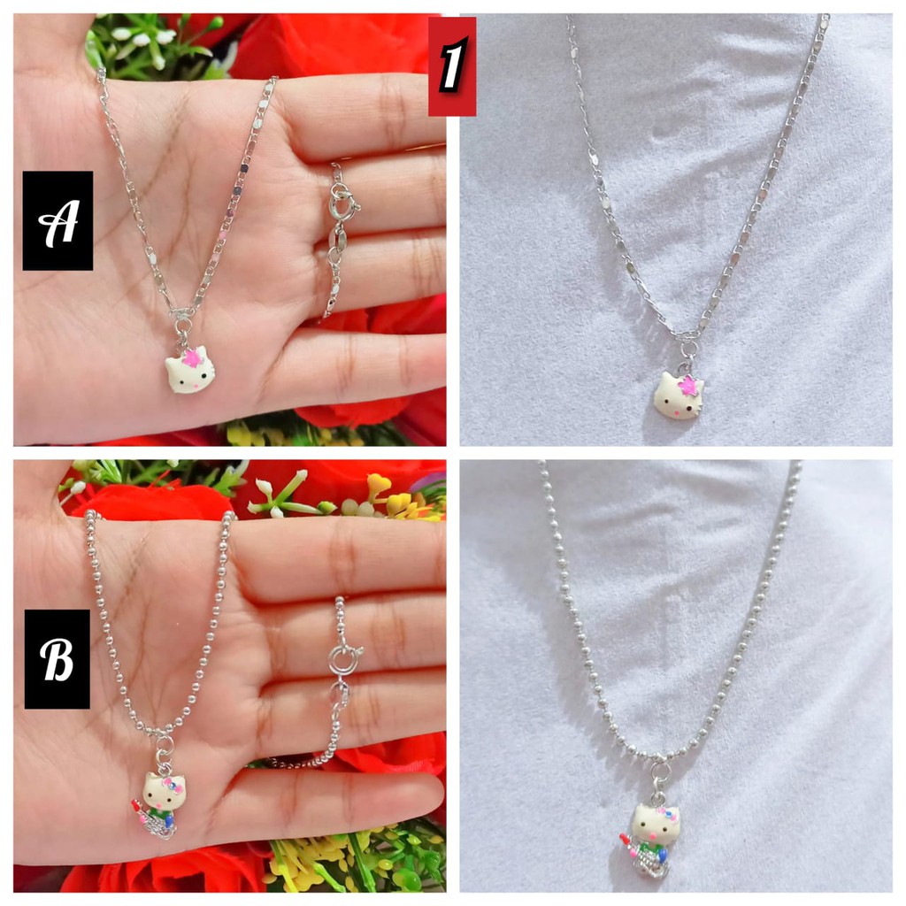 Kalung Anak Hello Kitty gold silver (COD)