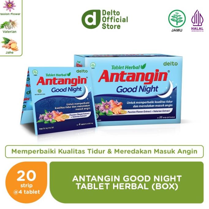 

TERBARU Antangin Good Night Tablet Herbal (20 Strips isi 4 tab) /OBAT HERBAL ASAM URAT/OBAT HERBAL PELANGSING/OBAT HERBAL KOLESTEROL/OBAT HERBAL DIABETES