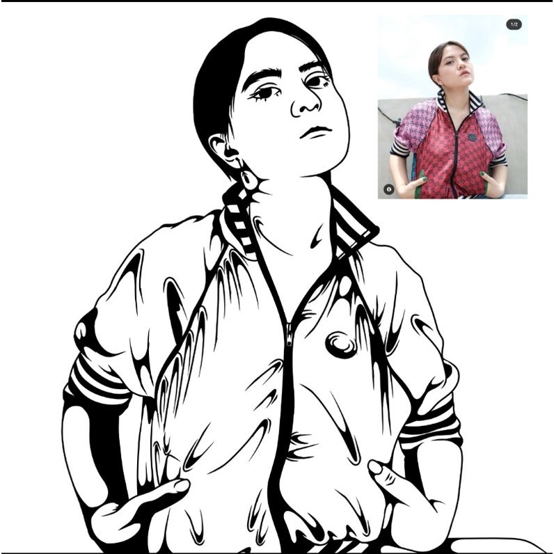 VECTOR LINE ART UNTUK HADIAH