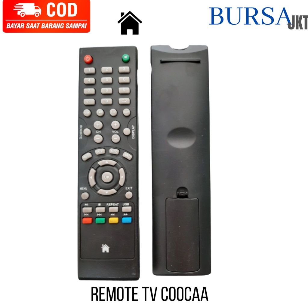 REMOTE REMOT TV COOCAA LCD LED  HITAM PENDEK 32 INCH