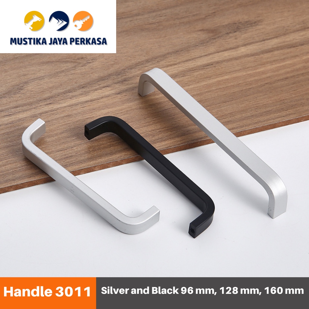 Handle Tarikan Laci Lemari Mewah 3011 Alumunium Besi Babet Chrome