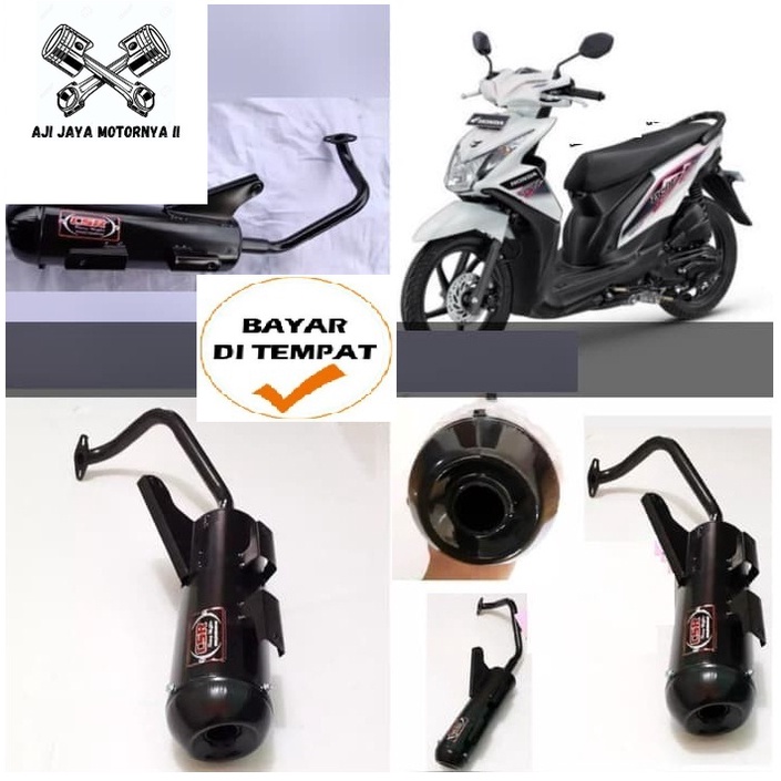 Knalpot bobokan Racing Honda Beat Sporty ESP Fi / Kenalpot Racing Bobokan Beat Fi/Esp