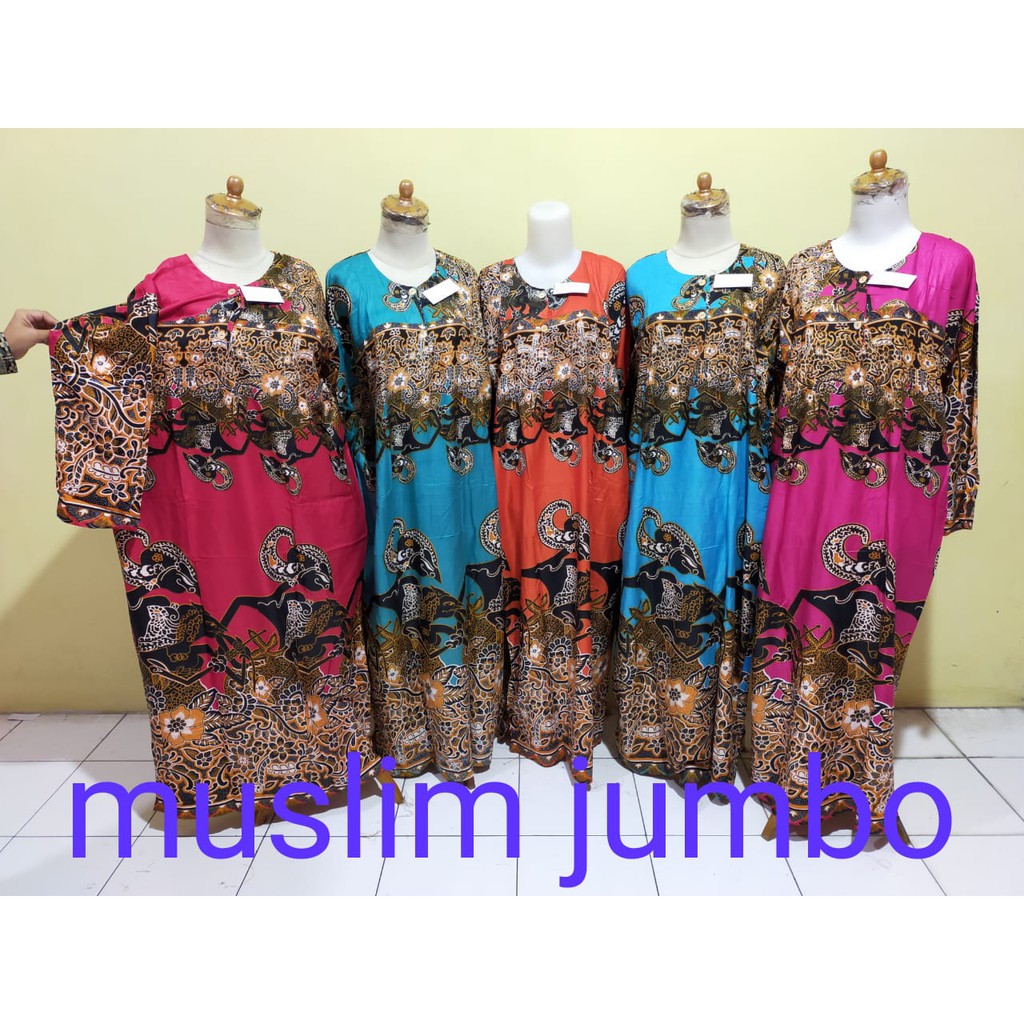 daster batik muslim jumbo