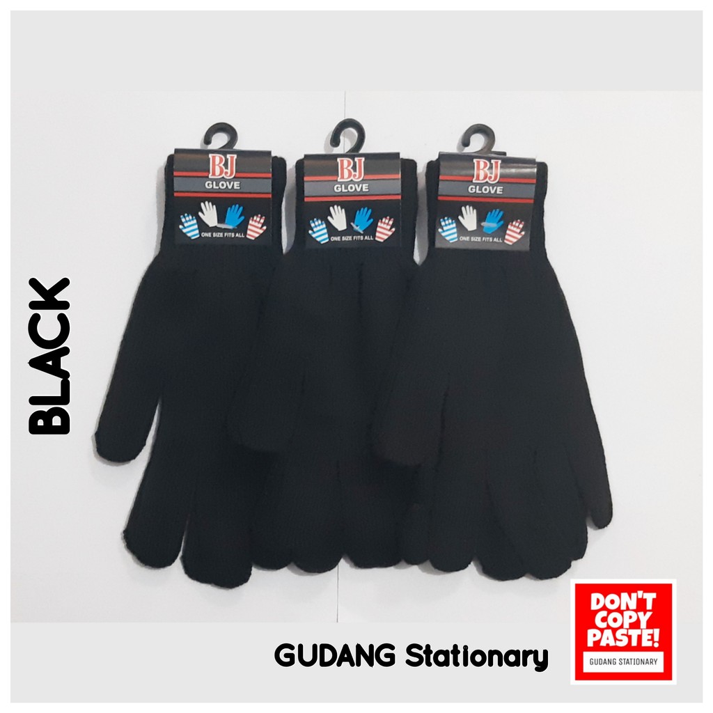 Sarung Tangan Hitam Polos BJ GLOVE