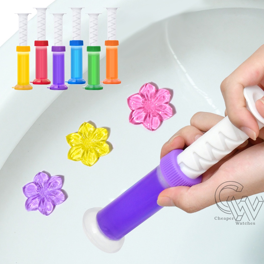 Cheaper-Gel Pengharum Closet Toilet Wastafel Motif Bunga Toilet Gel Cleaner Termurah