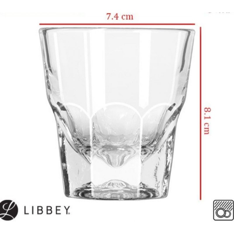 Rocks Glass 133ml/ Espresso Glass/ Gelas Kopi/ Whiskey Glass whiski - LIBBEY 15248