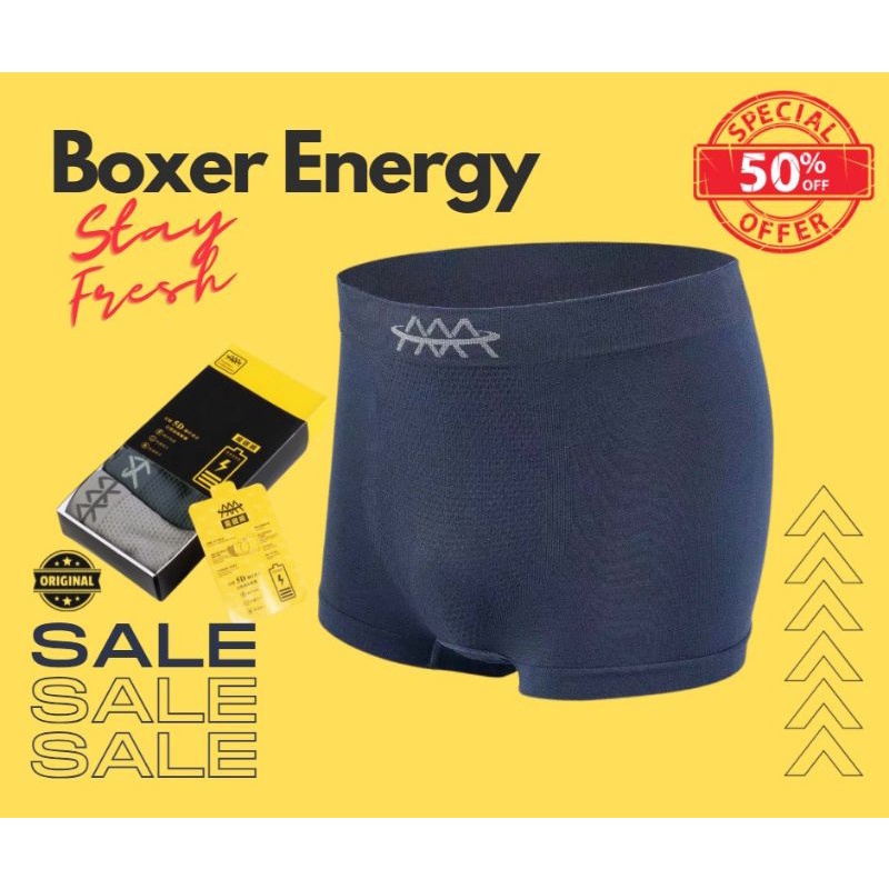 CELANA BOXER PRIA 5D Magnetic PREMIUM Man Underware I beli 1 dapat 3pcs