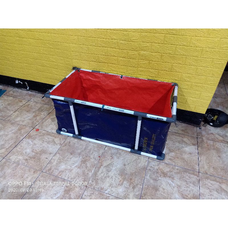 KOLAM TERPAL KOLAM IKAN DIJAMIN NO BOCOR UKURAN 100X50X50 100X50X25
