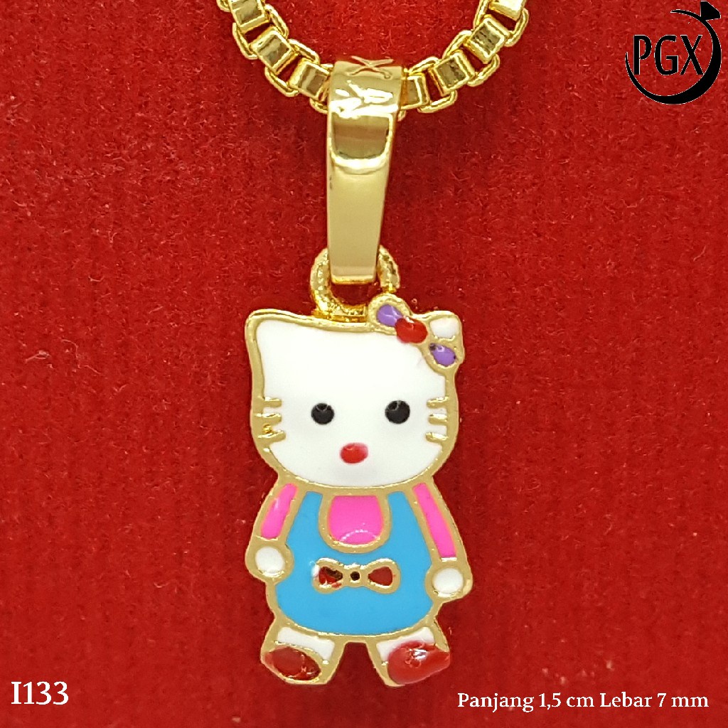 PGX Liontin Kalung Xuping Wanita Perhiasan Lapis Emas Aksesoris Fashion - I133